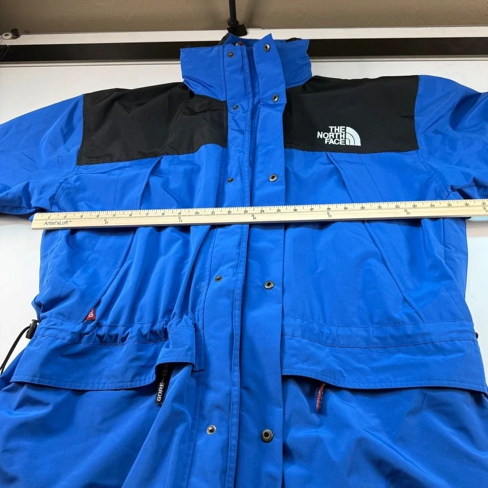 The North Face Gore-Tex Mountain Light Ski Jacket Men's Size Medium Blue Black